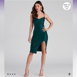 Windsor Green MIDI dress
